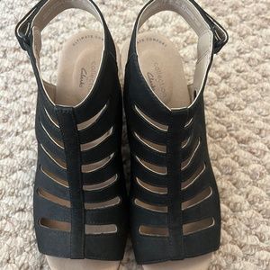 Collection by Clarks Black Wedge 8.5